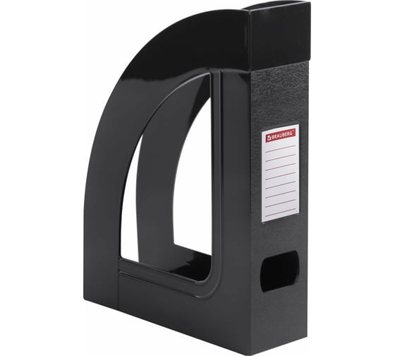 Вертикальный лоток для бумаг BRAUBERG ECONOMY 220x70x290 мм, черный 238112