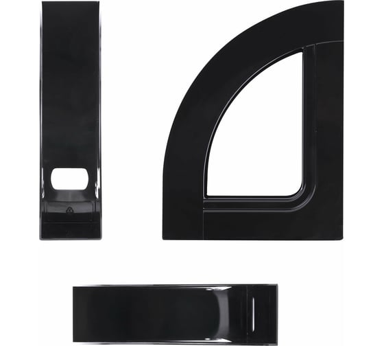 Вертикальный лоток для бумаг BRAUBERG ECONOMY 220x70x290 мм, черный 238112