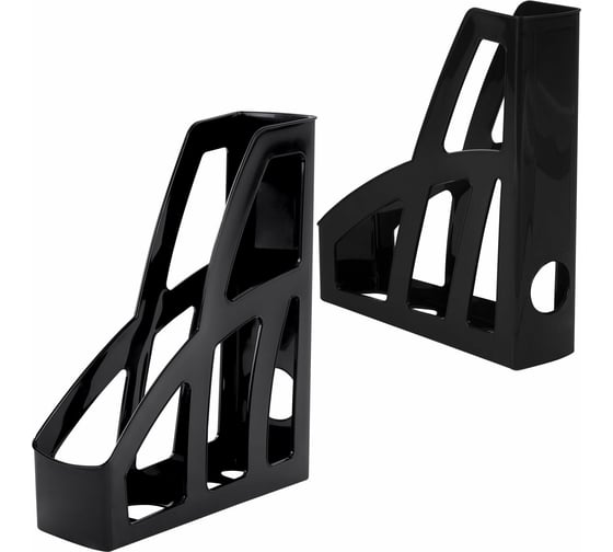 Вертикальный лоток для бумаг BRAUBERG FILE 250x75x300 мм, черный 238111