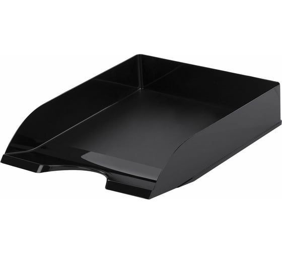 Горизонтальный лоток для бумаг BRAUBERG ORIGINAL 315x250x60 мм, черный 238104 1