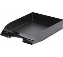 Горизонтальный лоток для бумаг BRAUBERG STYLE 345x255x65 мм, черный 238105