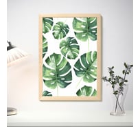 Рамка BRAUBERG Elegant 21x30 см, дерево, багет 14 мм, цвет натуральный, акриловый экран 391296
