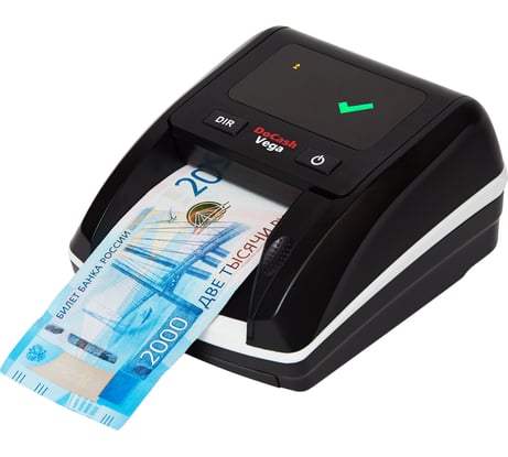 Автоматический детектор банкнот DoCash Vega с АКБ, антистокс, пиктограммы да/нет 13566