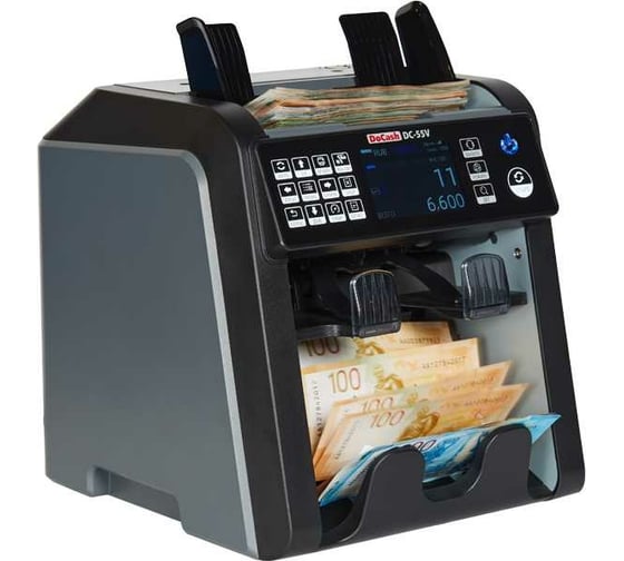 Двухкарманный счетчик-сортировщик банкнот DoCash DC-55V, 2CIS 14391