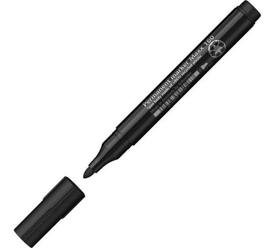 Перманентный маркер Schneider Maxx 160 3 мм черный 10 шт в упаковке 1556233 1
