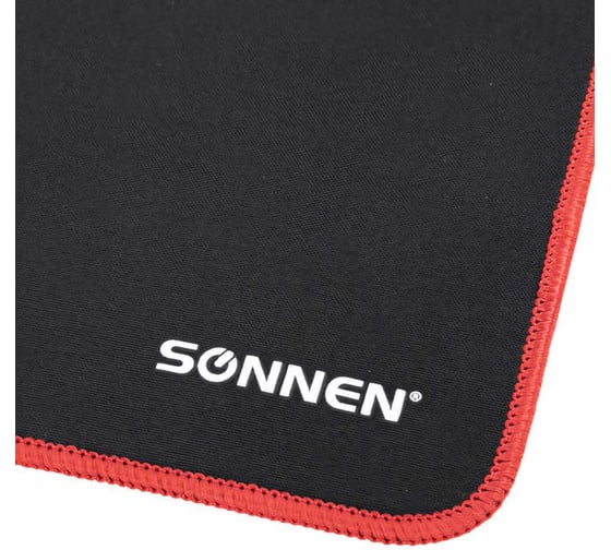 Компьютерный коврик для мыши SONNEN CYBER OUTLAW большой 400x355x3 мм, ткань + резина 513616