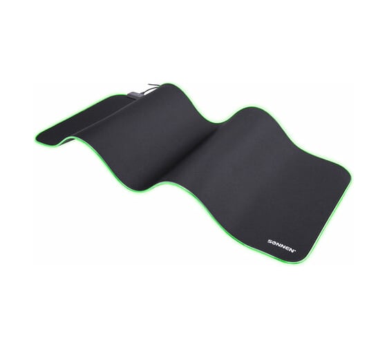 Игровой коврик для мыши и клавиатуры SONNEN CHAMELEON с подсветкой RGB, 800x300x4 мм 513614