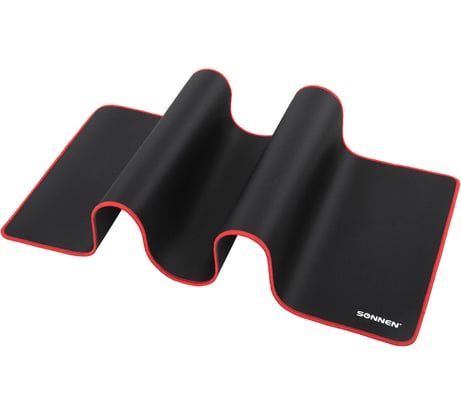 Компьютерный коврик для мыши и клавиатуры SONNEN BLACK TITAN XL большой 800x300x3 мм, черный 513615