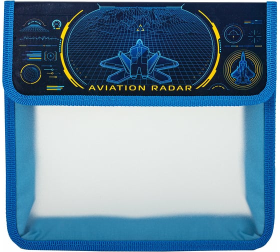 Папка для тетрадей ЮНЛАНДИЯ Aviator А5, пластик, 2 отделения, клапан на липучке 270971