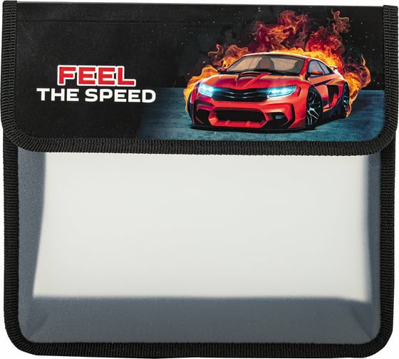 Папка для тетрадей ЮНЛАНДИЯ Feel the speed А5, пластик, 2 отделения, клапан на липучке 270969 1