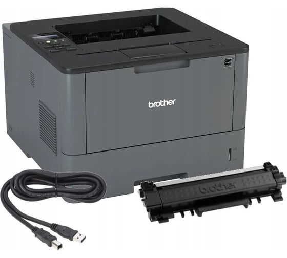 Лазерный принтер Brother черный, A4, монохромный, 40 стр/мин HLL5100DNR1