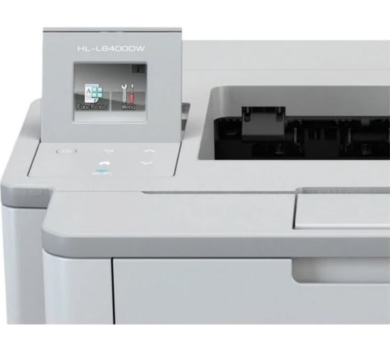 Лазерный принтер Brother белый, A4, монохромный, 50 стр/мин HLL6400DWRF1