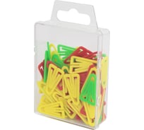 Скрепки РАНТИС 25 мм, цветные, яркие, евробокс, 80 шт. РСК25