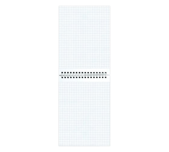 Блокнот ОФИСМАГ А5, 146x209 мм, 80 л, гребень, картон, жесткая подложка, клетка, темно-серый 129868