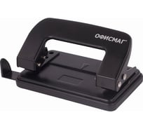 Металлический дырокол ОФИСМАГ до 10 листов, черный 229692