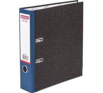 Папка-регистратор ОФИСМАГ фактура стандарт, с мраморным покрытием, 75 мм, синий корешок 225583