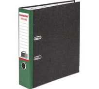 Папка-регистратор ОФИСМАГ фактура стандарт, с мраморным покрытием, 75 мм, зеленый корешок 225585