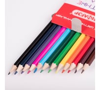 Цветные карандаши ПИФАГОР Веселая такса, 12 цветов, классические, заточенные 181806