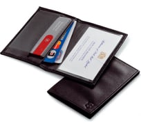 Кожаный чехол для SwissCard Victorinox толщина 2 уровня, черный 4.0873.L
