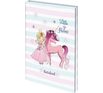 Блокнот BRAUBERG Kids Queen малый формат, 103x146 мм, А6, 80 л, твёрдый, клетка, выборочный лак 114450