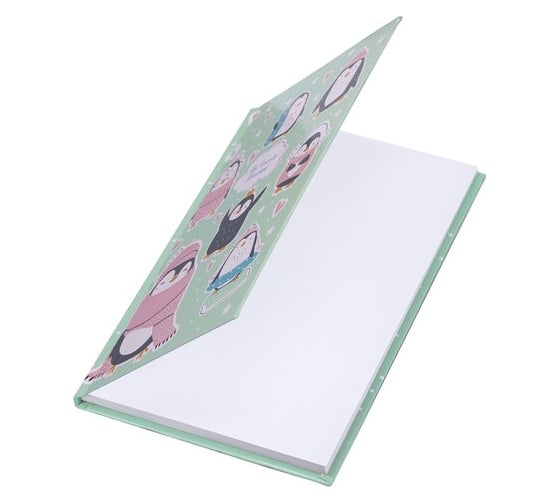 Блокнот BRAUBERG Kids Пингвинчики А5, 134x206 мм, 80 л, твёрдый, клетка 114420
