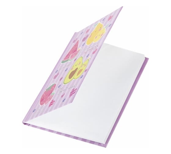 Блокнот BRAUBERG Kids Фруктики малый формат, 103x146 мм, А6, 80 л, твёрдый, клетка 114444