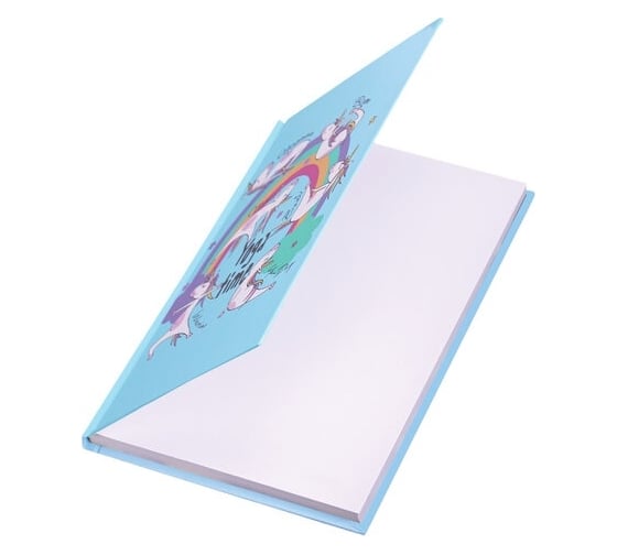 Блокнот BRAUBERG Kids Единорожки А5, 134x206 мм, 80 л, твёрдый, клетка, выборочный лак 114426