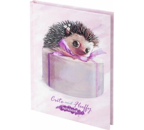 Блокнот BRAUBERG Kids Ёжик малый Формат, 103x146 мм, А6, 80 л, твёрдый, клетка 114442