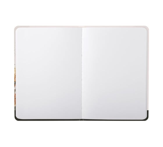 Скетчбук BRAUBERG Art Debut Тигр белая бумага, 80 г/м2, 145x203 мм, 80 л, резинка, твердый 114580