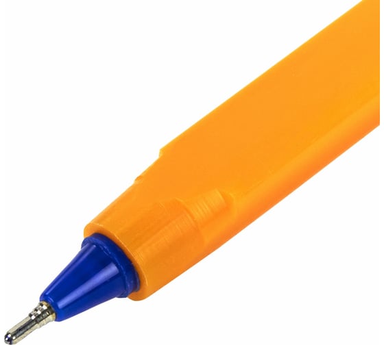 Масляная шариковая ручка STAFF EVERYDAY OBP-291, синяя, трехгранная, корпус оранжевый, линия 0.35 мм 142997