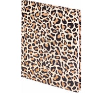 Блокнот STAFF Leopard малый формат 103x146 мм, А6, 80 листов, твёрдый, клетка, выборочный лак 114445