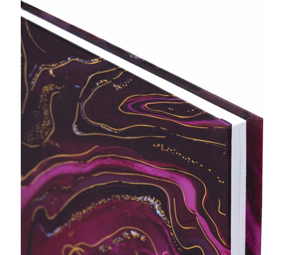 Блокнот STAFF Marble А5 134x206 мм, 80 листов, твёрдый, клетка, фольга 114429