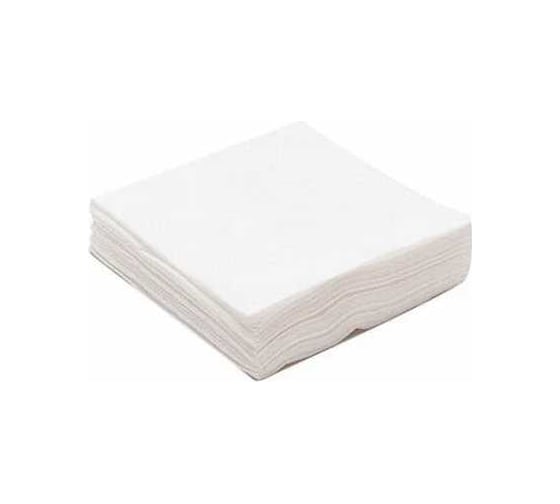Одноразовая белая салфетка ЧИСТОВЬЕ 20x20 см, комплект 100 шт, cotton, 45 г/м2 630880