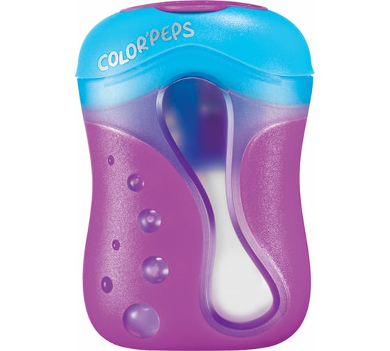 Точилка для цветных карандашей MAPED Color Pep's, с контейнером, 2 отверстия, корпус ассорти 043110 227333 1