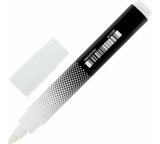 Перманентный маркер STAFF EVERYDAY PM-200, белый, круглый наконечник 3 мм 152202