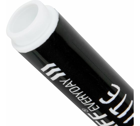 Перманентный маркер STAFF EVERYDAY PM-200, белый, круглый наконечник 3 мм 152202
