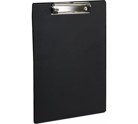 Доска-планшет STAFF с прижимом А4 228x318 мм, картон/пвх, черная 229554