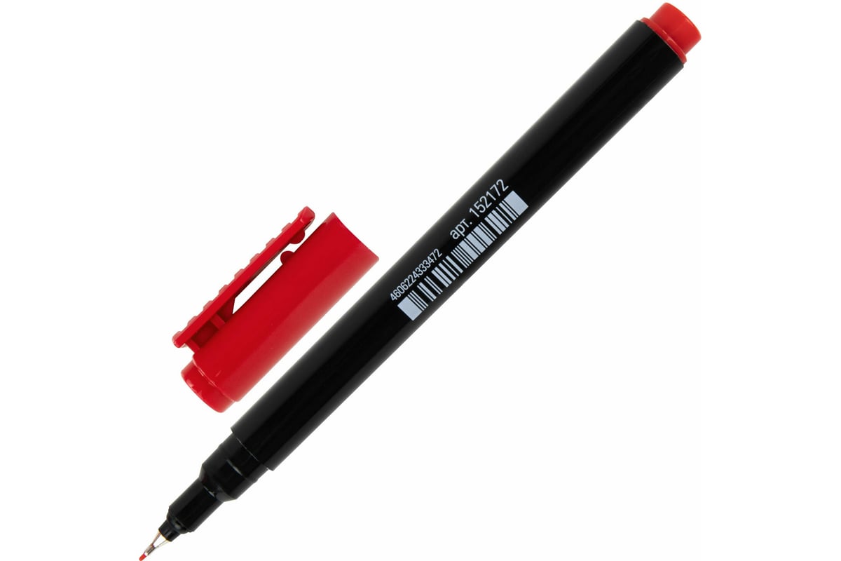 Перманентный маркер Staff Profit PM-105, красный, тонкий металлический ...