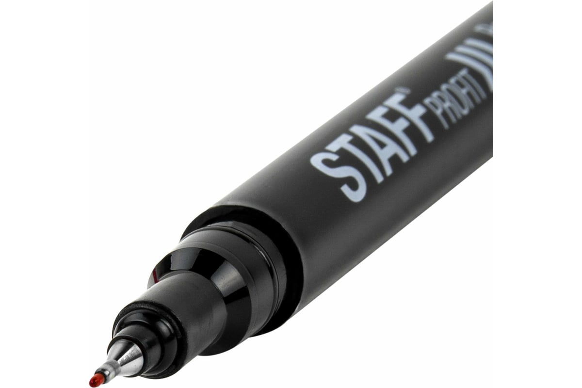 Перманентный маркер Staff Profit PM-105, красный, тонкий металлический ...