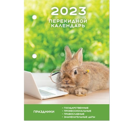 Настольный перекидной календарь STAFF СИМВОЛ ГОДА 2023 г, 160 листов, блок газетный 1 краска 114287
