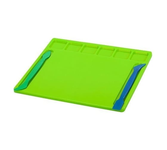 Доска для лепки BRAUBERG Kids с отделениями и 2 стеками, А5, 200x170 мм, ассорти 271145