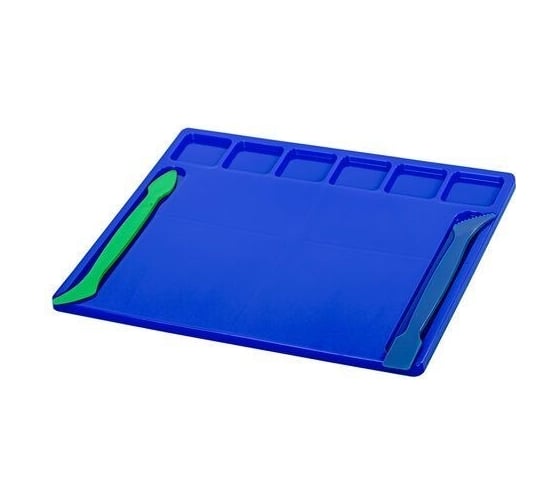 Доска для лепки BRAUBERG Kids с отделениями и 2 стеками, А5, 200x170 мм, ассорти 271145