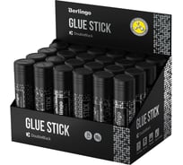 Клей-карандаш Berlingo "DoubleBlack", 15г, 24 шт в упаковке, ПВП FPp_15010