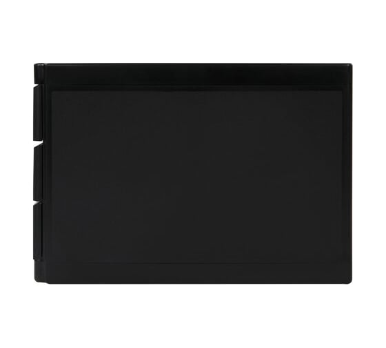 Бокс BRAUBERG Office-Expert с 3 выдвижными лотками, корпус чёрный, лотки черные, 235x300x355 мм 238038
