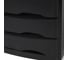 Бокс BRAUBERG Office-Expert с 3 выдвижными лотками, корпус чёрный, лотки черные, 235x300x355 мм 238038 4