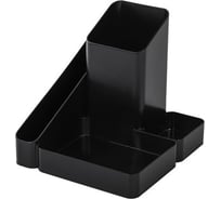 Подставка-органайзер BRAUBERG Office Style 4 отделения, 115x122x111 мм, черная 238097