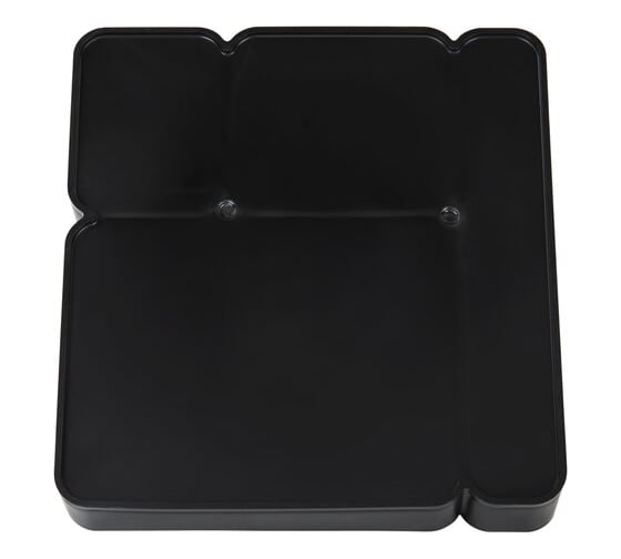 Подставка-органайзер BRAUBERG Office Style 4 отделения, 115x122x111 мм, черная 238097