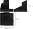 Подставка-органайзер BRAUBERG Office Style 4 отделения, 115x122x111 мм, черная 238097 3