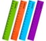 Пластиковая линейка BRAUBERG NEON 15 см, непрозрачная, ассорти 210750 2