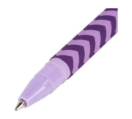 Шариковая ручка BRAUBERG SOFT TOUCH STICK GEOMETRIC синяя, мягкое покрытие, ассорти, 0.7 мм 143701